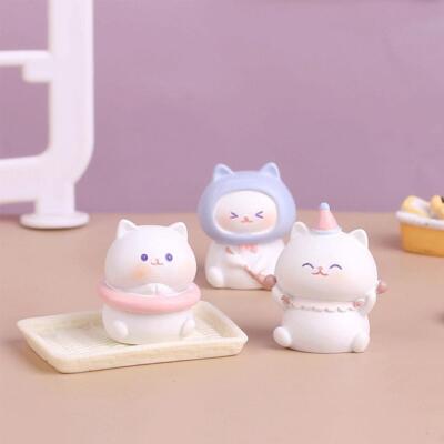 Zufällige Blindbox-Garage-Kit, süße Katzen-Kunstharz-Skulptur, Desktop-Ornamen ?
