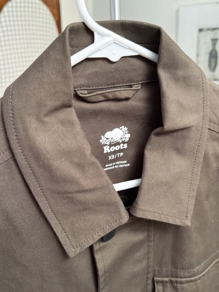 Chaqueta de campo elástica de algodón verde oliva Roots Canada - XS para hombre Foto 4 de 4