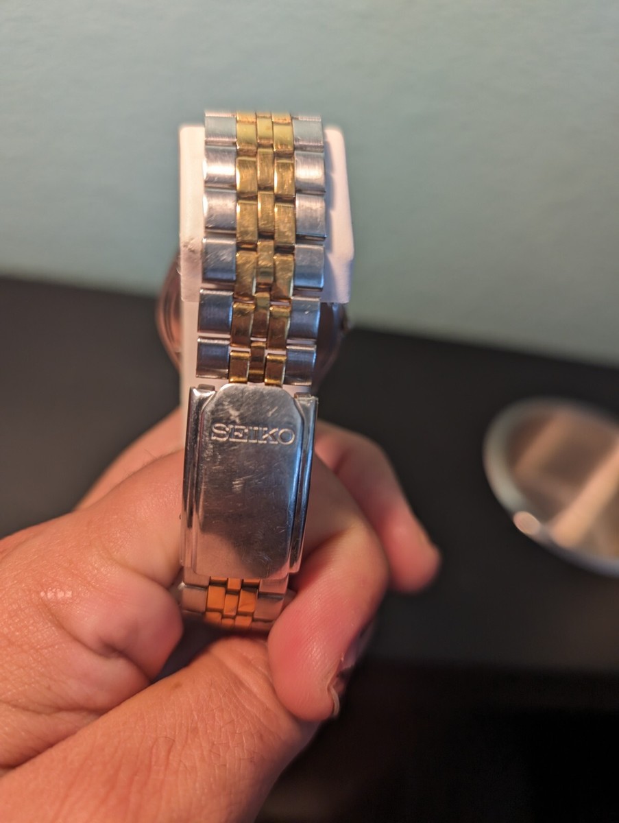 Vintage SEIKO Quartz Day Date Gold Men's Watch 7N43-8A30 | eBay