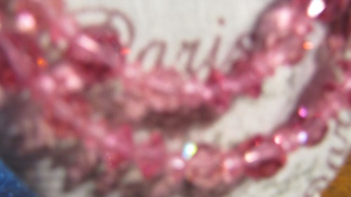 Vintage Pink Two Strand Crystal Necklace 21" - Picture 8 of 13