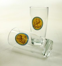 2 x Keiler Brauerei Bier Saugut Willybecher 0...