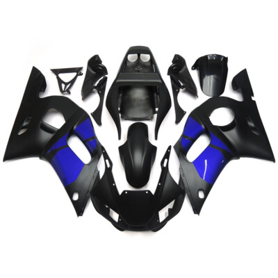 Injection Black Blue Fairing Kit for 1998-2002 Yamaha YZF R6 99 Plastic Bodywork