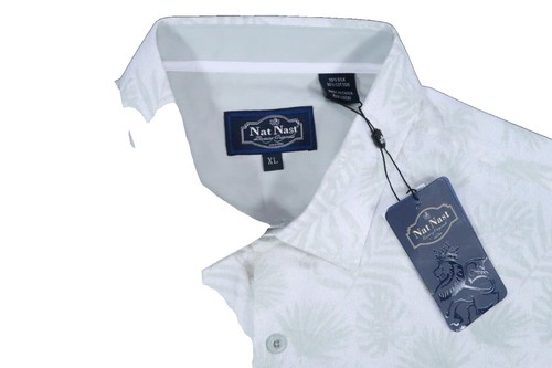 Nat Nast Luxury Originals Linen Shirt Mens Size XL Beige Short