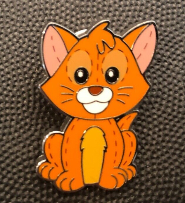 Disney pin 165673 Oliver and company Orange Kitten Pixie Plush cat stitching