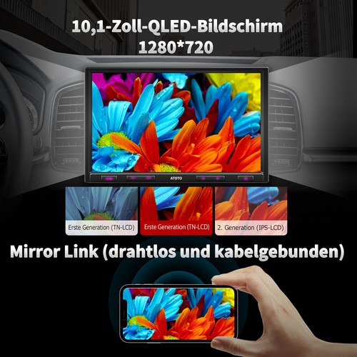 ATOTO S8 Pro 10.1 Zoll 2DIN Android Autoradio GPS 4G Modem CarPlay&Android Auto - Bild 5 von 13