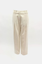 NWT 1650 Brunello Cucinelli Women Stretchy Pleat Front Chino Pants 42/ 6US W242