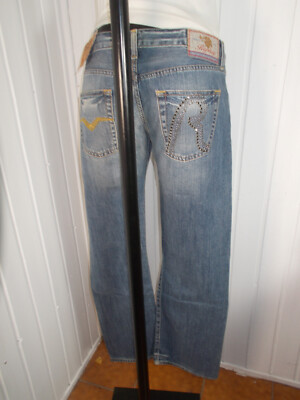 Jean Vintage Femme REPLAY Taille Basse - Taille W26 (36FR) - Coupe Droite - Poche Cloutée - Neuf Sans étiquette