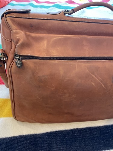 Tusting Leather Garment Bag Rare - Picture 10 of 24