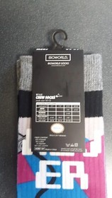 Bioworld Retro Nintendo NES Crew Socks 1 Pair Never Too Old Controller sz. 10-13