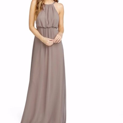 Amanda Maxi Dress, in Dune Chiffon, Size: XL | Show Me Your Mumu