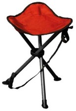 Quest Camping Caravan fishing Folding steel tripod Devon stool PAPRIKA F3029P