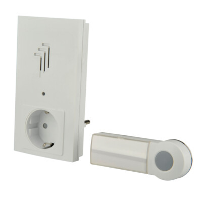 UNITEC Funkgong Zwischenstecker 16 Melodien Türklingel Plug-in selbstlernend