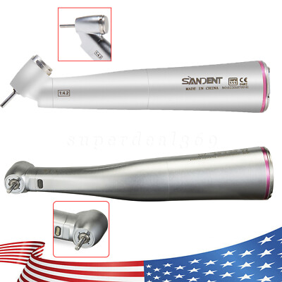 NSK Style Dental 1:4.2 /1:5 Contra Angle LED Fiber Optic Handpiece Push Inner mt