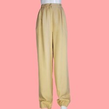 Vintage 90's Talbots Tan Silk Trousers