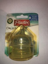 Pack of 2 Playtex Drop-Ins Slow Flow 0-3 M Nipples NaturaLatch