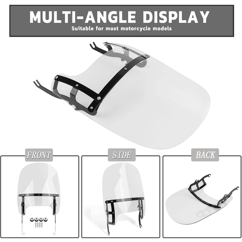 Windscreen Windshield Compatible With Harley Heritage Softail Classic FatBoy 18+ - Picture 4 of 9