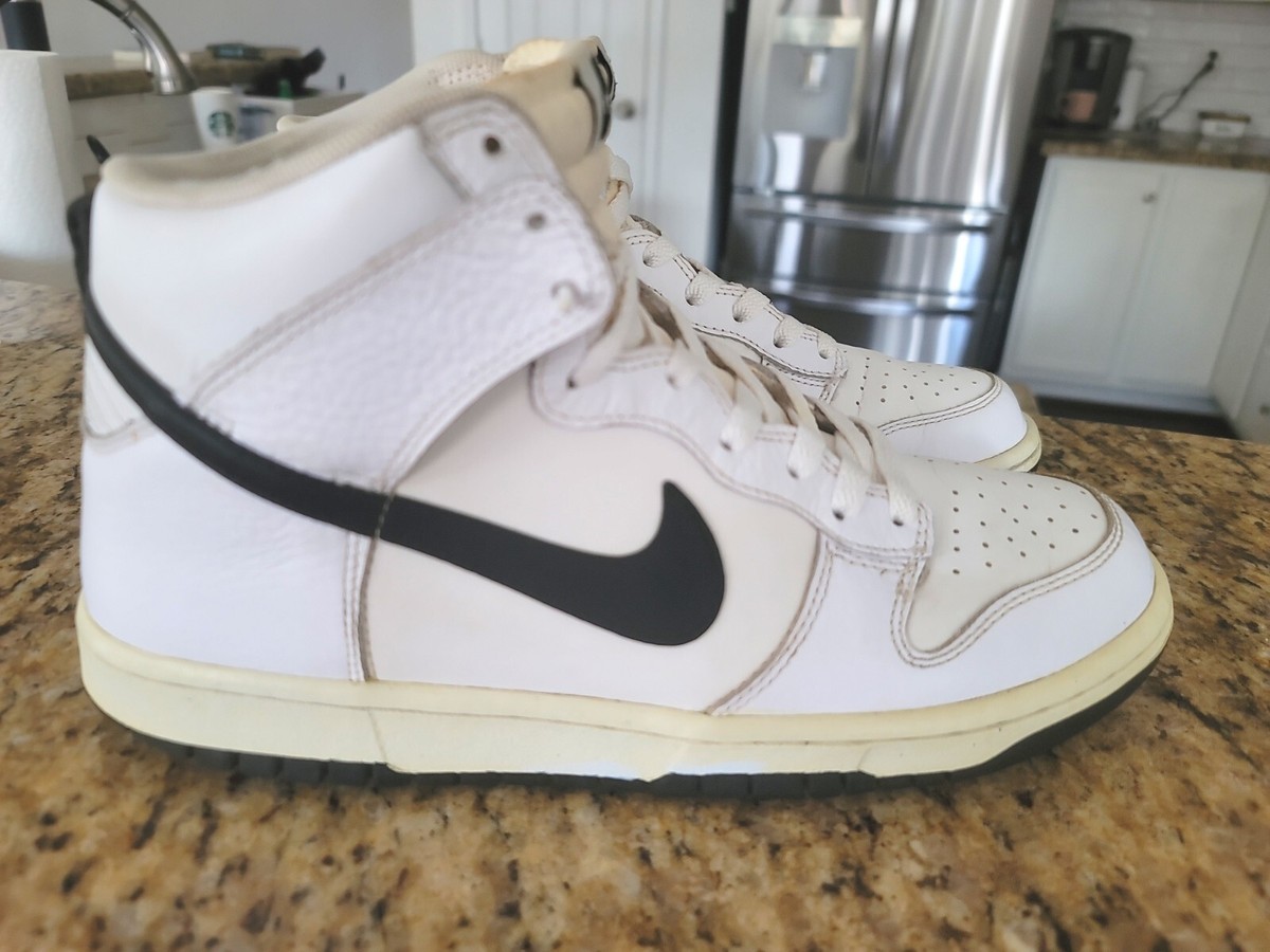 Nike Dunk High White/ Black Mens Size 8.5 Sneaker Storm Trooper
