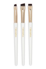 Eyebrow Brush Set - 3 Pcs Angled Precision Eyeliner Makeup Brushes - Brow L...