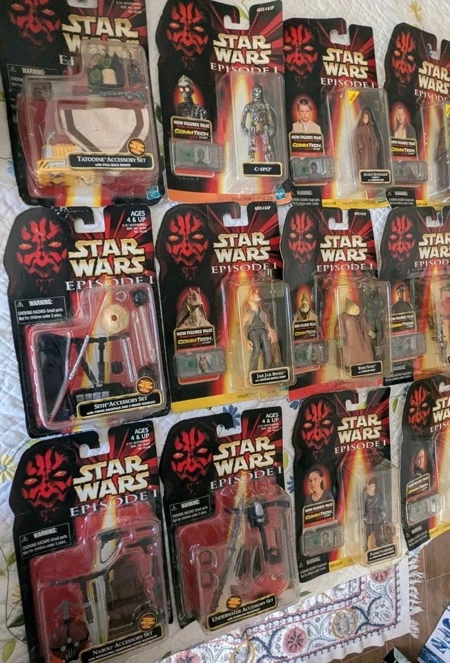 Lote de 20 figuras de acción Star Wars Episodio Uno 1999 con accesorios adicionales de 4 Foto 2 de 4