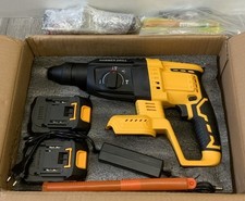 Elektrischer Bohrhammer kabelloser Schlaghammer + 2 Akku MELLWIN 1680W 