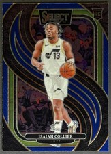 2024 Panini Select Isaiah Collier Premier Blue Retail #178 RC Jazz