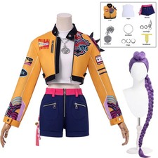 Kpop Rumi Cosplay Costume Perruque Femmes Filles Halloween Carnaval Bande Dessin