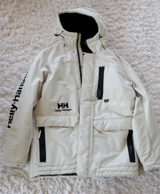 Helly Hansen Urban Pro Helly Tech Down Coat Mens XL Cream Off White 54138 D2