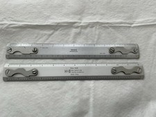 Vintage K&E Keuffel & Esser Vemco Drafting Machine Scale Ruler 12” Aluminum