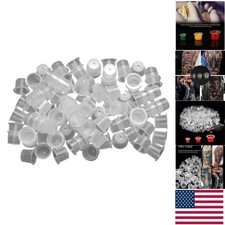 Lightweight Tattoo Ink Caps - 300 Pack: Small, Medium Large Sizes Included