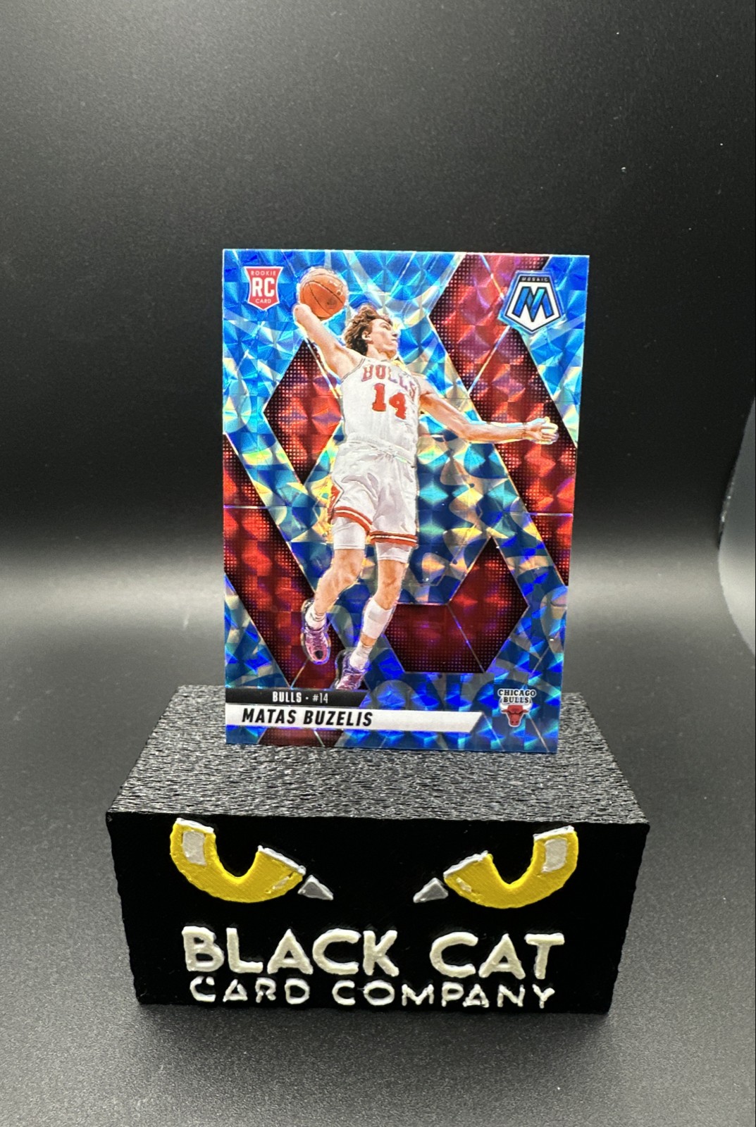 2024-25 Panini Mosaic - Rookies Matas Buzelis #223 Reactive Blue Mosaic Prizm...