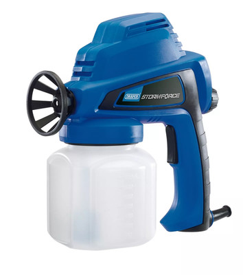 ABSTREIFZAUN SPRITZPISTOLE LACKIERPISTOLE HOLZ 80W 700ML ELEKTRISCHE SPRITZPISTOLE 83657