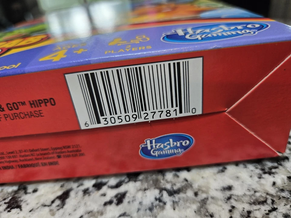 Hungry Hungry Hippos Grab & Go Game Travel Portable Hasbro Ages 4+ 2 Player - Image 3 of 3