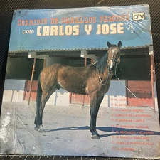 Carlos Y Jose / Corridos De Caballos Famosos  / Vinyl Record LP Norteño 33 Rpm