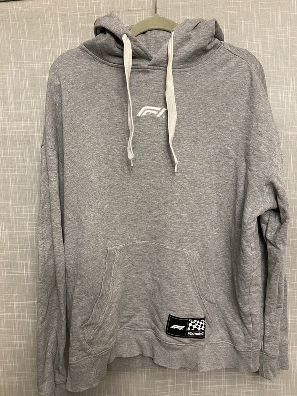Formula 1 F1 Beach Club Print Hoodie Gray XL Excellent Pre-Owned Condition 