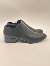 Kensie Sammy Chelsea Ankle Boot Women US 8 Black Slip On Low Heel NIB