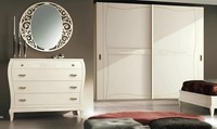 Kommode Spiegel Kommoden Schrank Regal Konsole MöBel Holzschrank Italy Set 2Tlg.