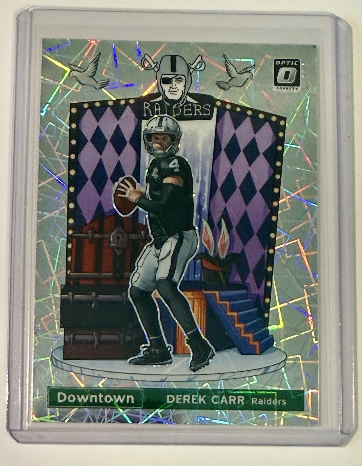 Panini 2021 Donruss Optic Downtown Derek Carr Raiders DT-26 SSP