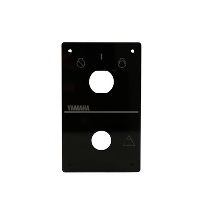 Yamaha single engine key switch panel vertical - laser cut with black acrylic