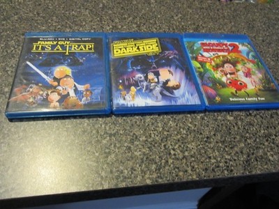 Blu-Ray Family Guy Movie Lot - Dark Side, It's A Trap, Cloudy With Meatballs 2