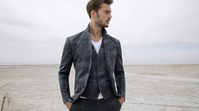 1298 New John Varvatos Collection Abstract Jacquard Jacket Blazer EU48 US38