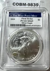 2018 W First Strike PCGS MS69 Silver Eagle One Ounce Pure Silver  Wow! COBM-9839