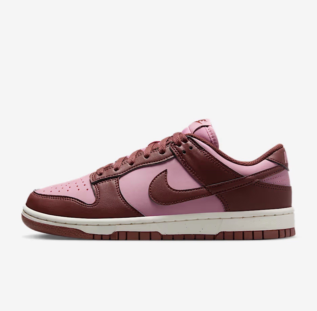 Nike Dunk Low Next Nature da donna bianco rosa pony scuro taglia:7 nuove con scatola