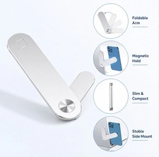 Laptop Side Mount Clip Magnetic Phone Holder Adjustable Dual Screen Bracket
