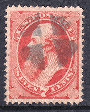 USA 1871 fine used 7 cent vermillion Stanton stamp