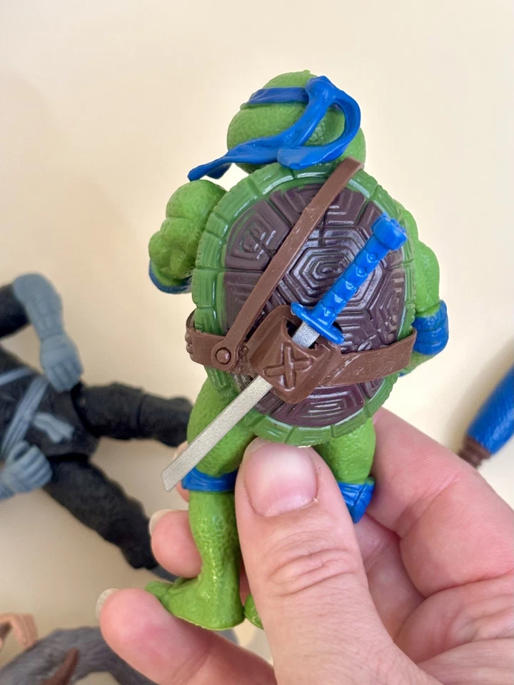 Juego de 6 figuras de acción Teenage Mutant Ninja Turtles 1999 TMNT como está bootleg Foto 4 de 4