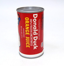 Disney Donald Duck Orange Juice  Can Bank