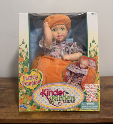 Up Up & Away Patricia Pumpkin Kinder-Garden 8in Soft Cloth Baby Doll w/Outfit