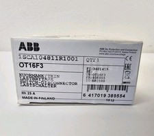 New ABB OT16F3 Switch Disconnector 3-pole Front Operated 16A - 1SCA104811R1001