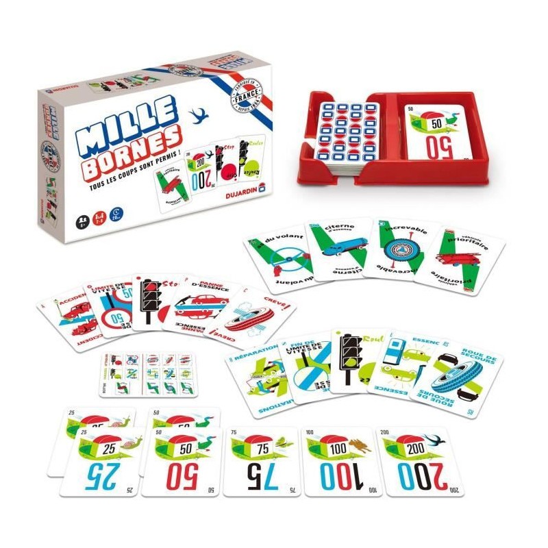 Mille Bornes Classique Dujardin jeu de société enfant 6 ans et famille