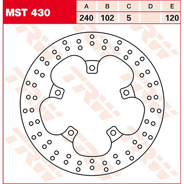 Trw Bremsscheibe (FüR: Aprilia Sl 750 Shiver Ra 07-14 Hinten )-image